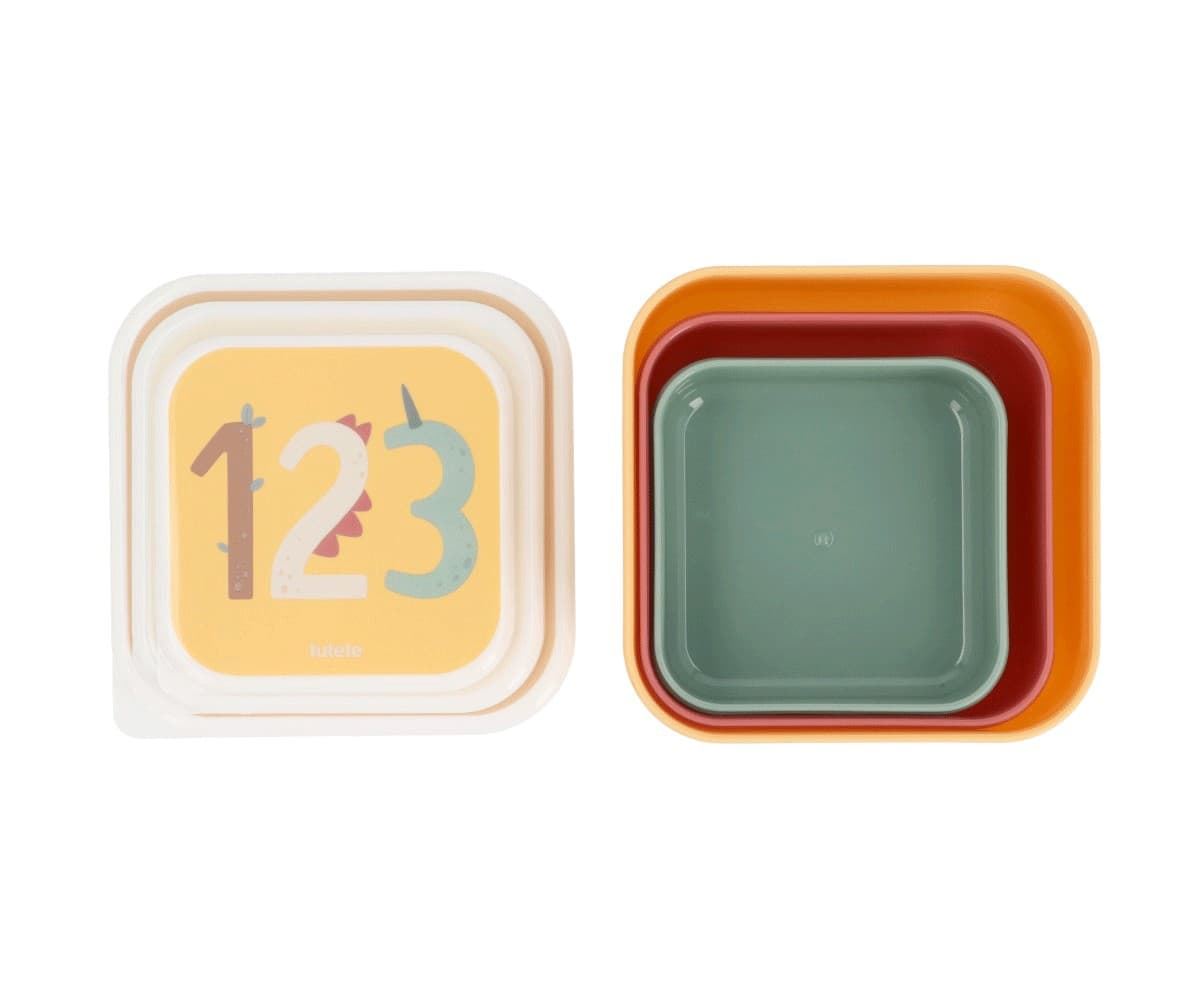 3 Cajas Almuerzo Funny Letters - Imagen 3
