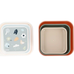 3 Cajas Almuerzo Geometric Nature - Imagen 2