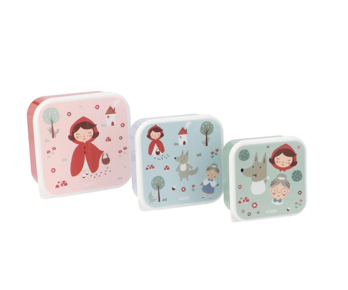 3 Cajas Almuerzo Little Red - Imagen 1