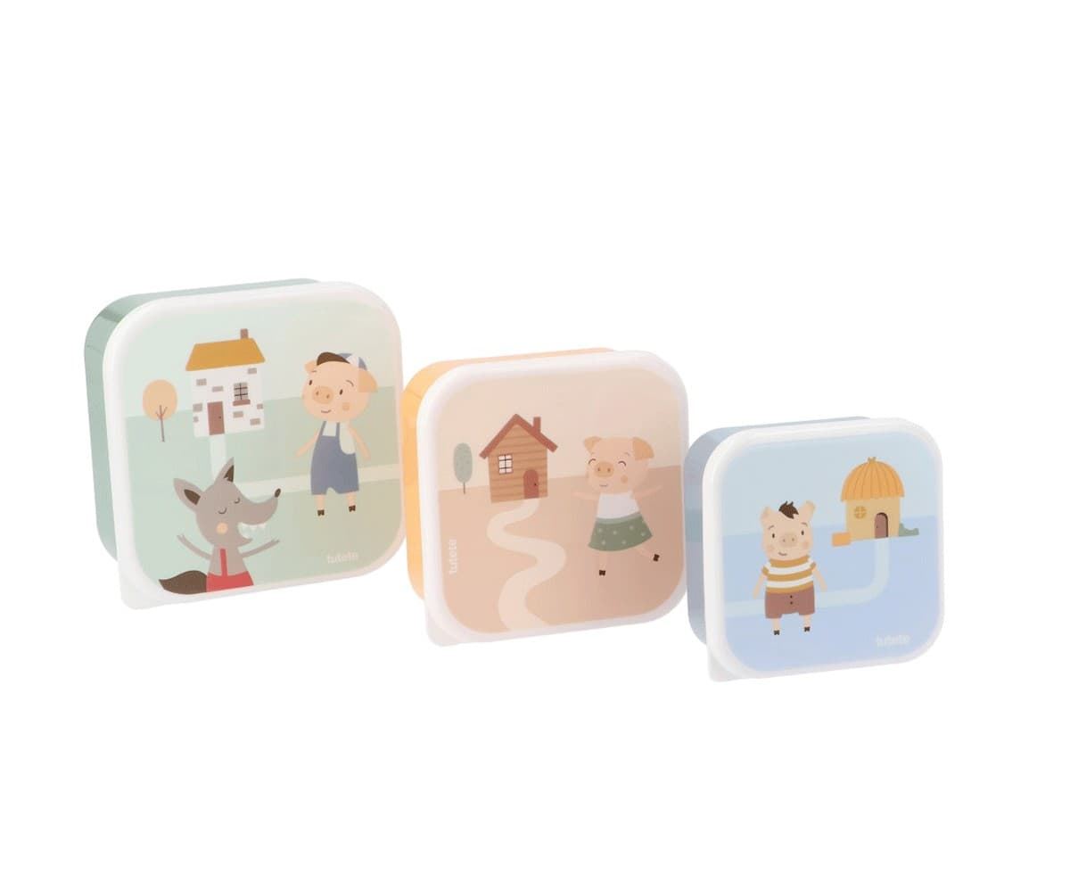 3 Cajas Almuerzo The Three Little Pigs - Imagen 1