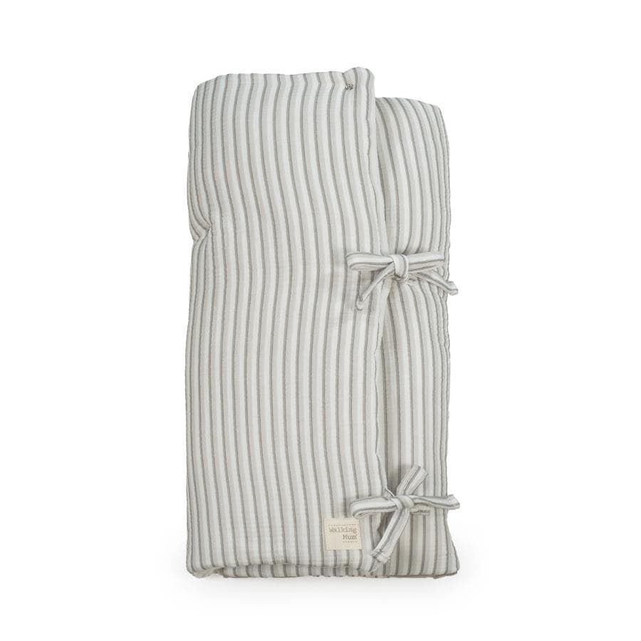 Arrullo/Manta + Bolsa Crossbody Botton Rayas - Imagen 5