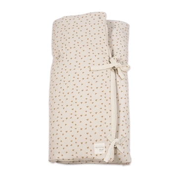 Arrullo/Manta Corazones Poppy Canela - Imagen 2