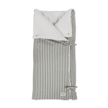 Arrullo/Manta Praliné Rayas Matcha - Imagen 1