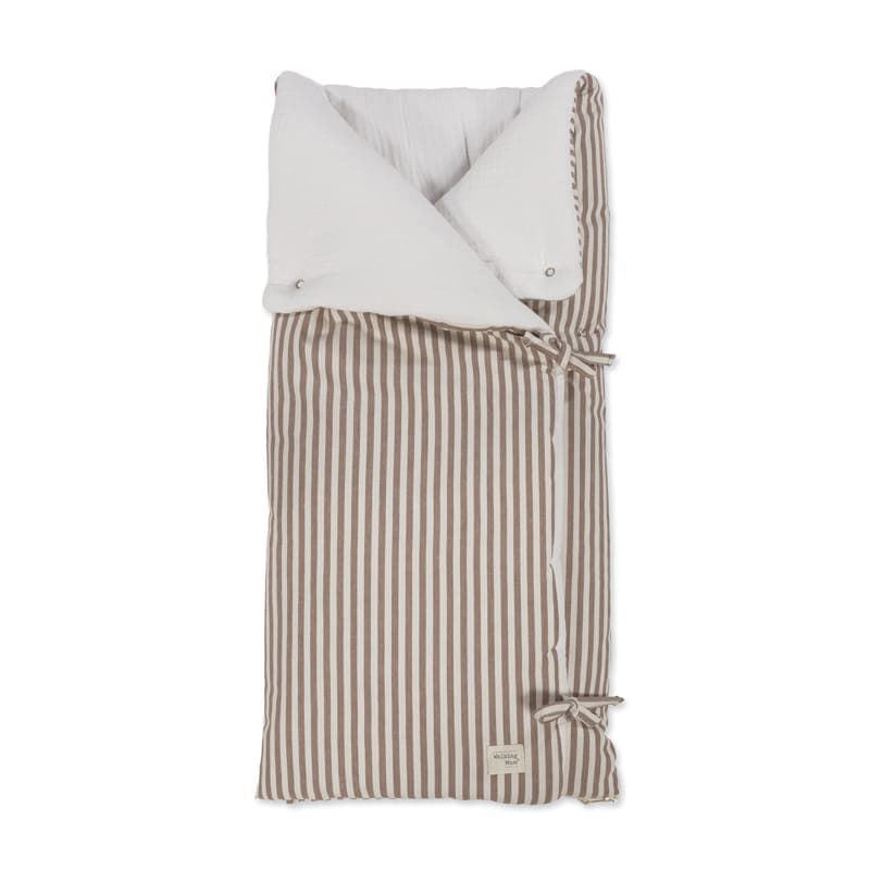 Arrullo/Manta Praliné Rayas Moka - Imagen 1
