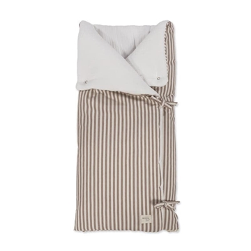 Arrullo/Manta Praliné Rayas Moka - Imagen 1