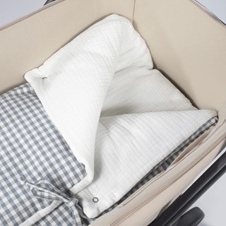 Arrullo/Manta Praliné Vichy Matcha - Imagen 2