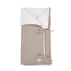 Arrullo/Manta Praliné Vichy Moka - Imagen 1