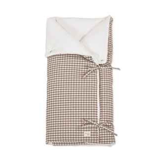 Arrullo/Manta Praliné Vichy Moka - Imagen 1