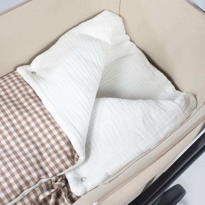 Arrullo/Manta Praliné Vichy Moka - Imagen 2