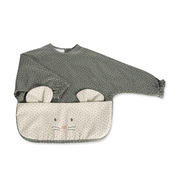 Babero con Mangas Poppy Topito Musgo - Imagen 1