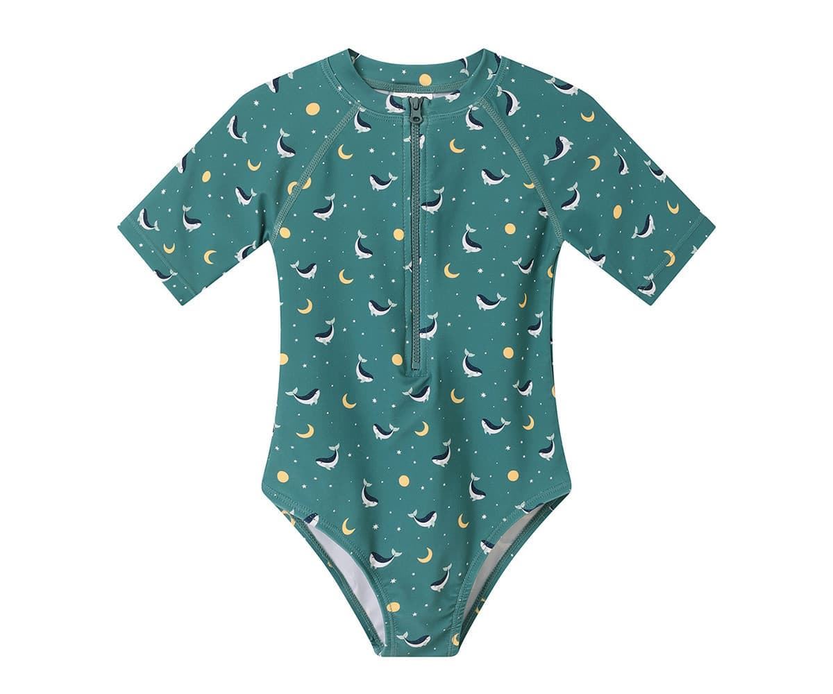 Bañador con Cremallera Whale Teal - Imagen 1