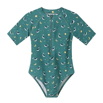 Bañador con Cremallera Whale Teal - Imagen 1