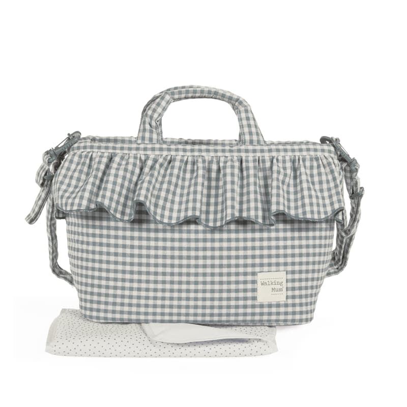 Bolsa Canastilla Praliné Vichy Matcha - Imagen 1