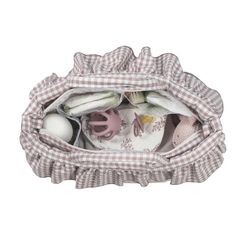 Bolsa Canastilla Praliné Vichy Moka - Imagen 5