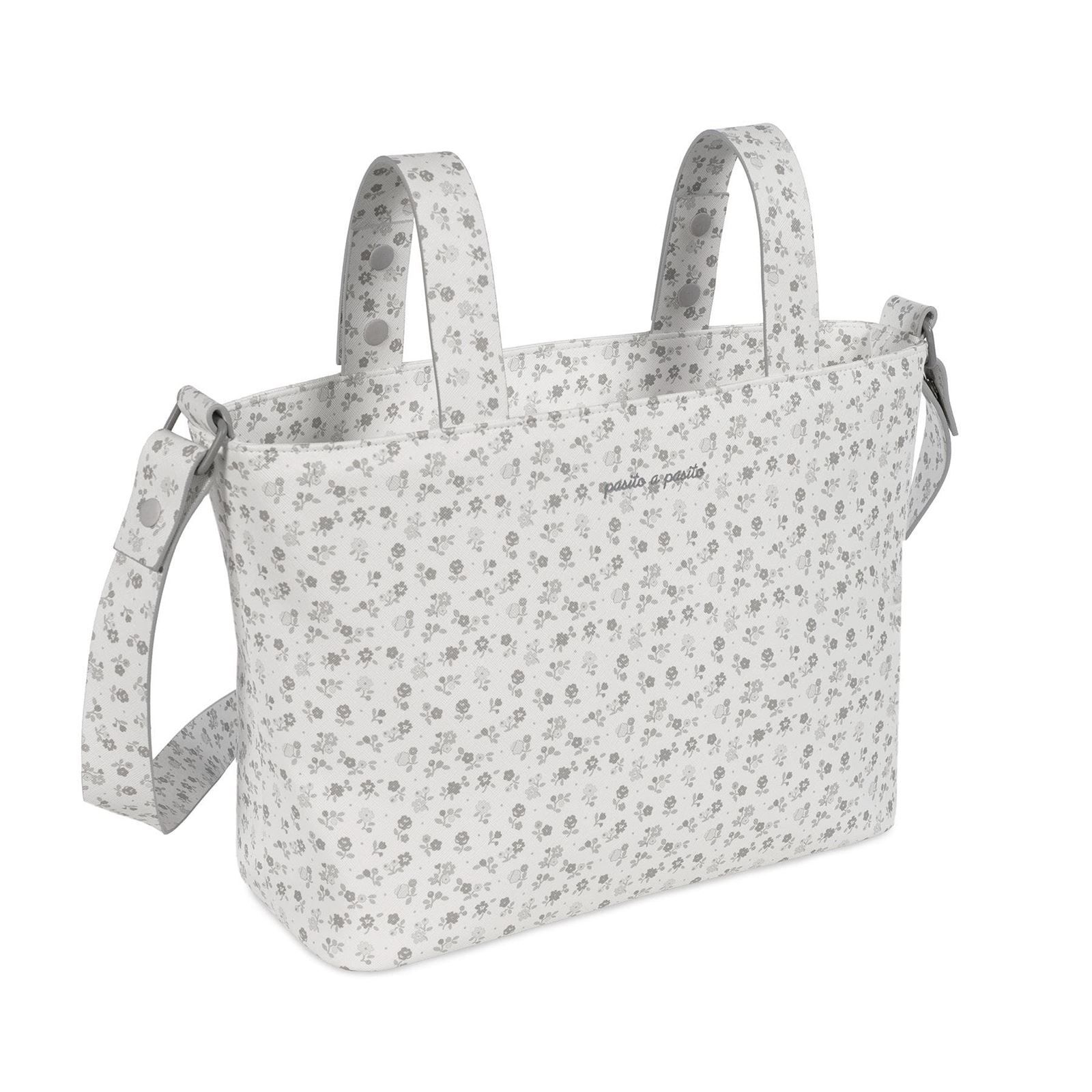 Bolsa Crossbody Little Bloom Flor Gris - Imagen 2