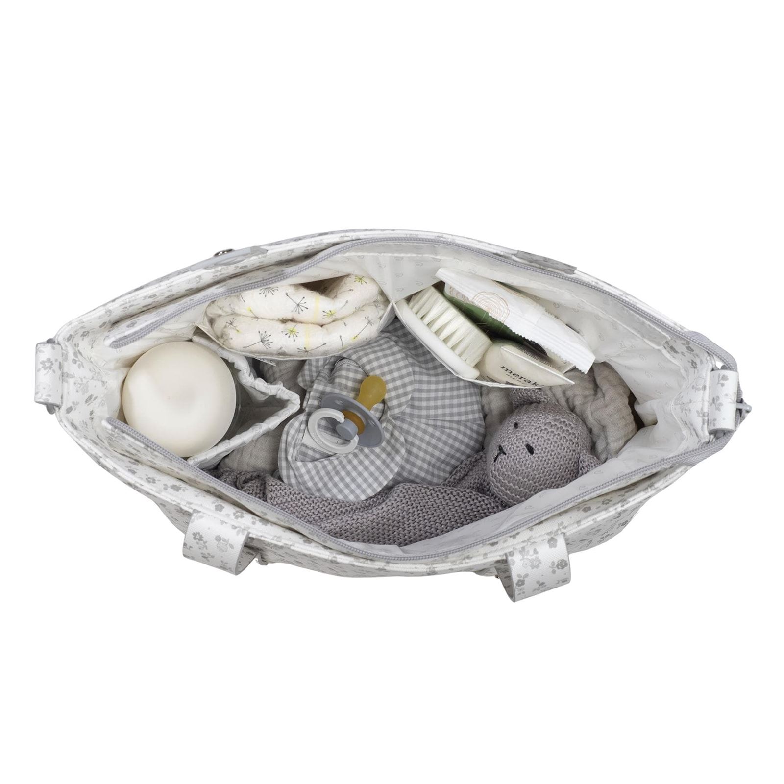 Bolsa Crossbody Little Bloom Flor Gris - Imagen 5