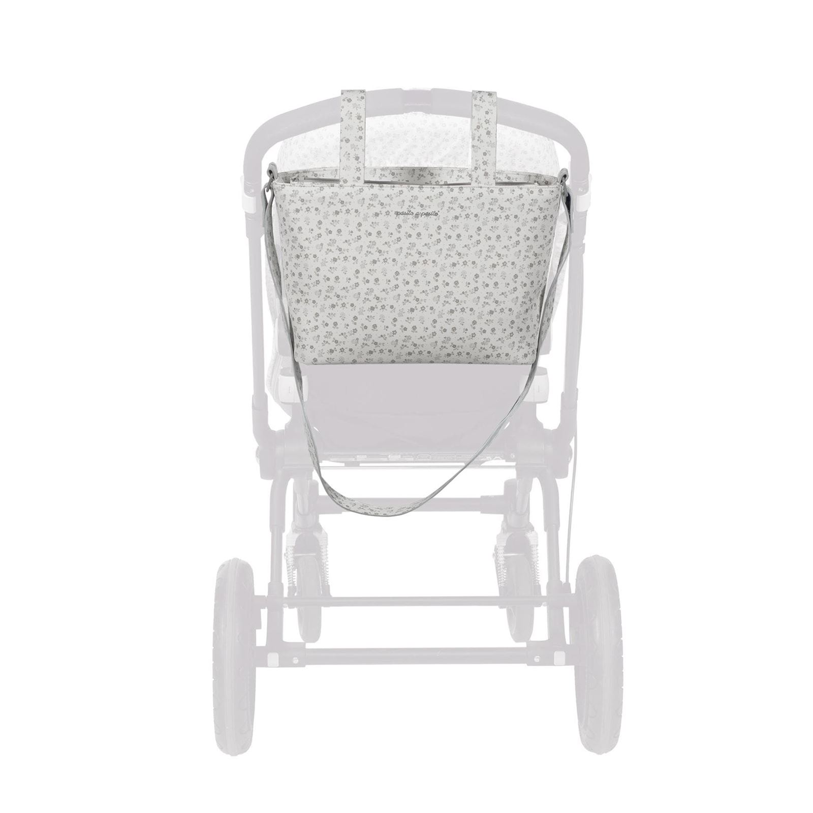 Bolsa Crossbody Little Bloom Flor Gris - Imagen 6