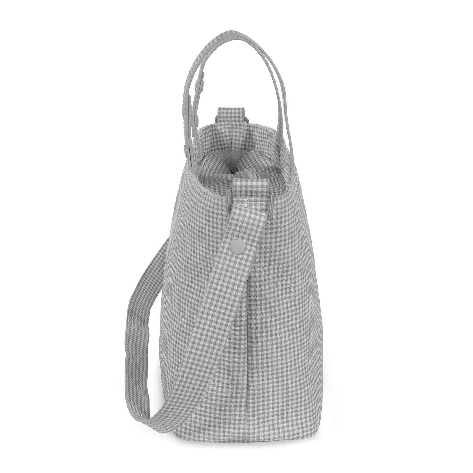 Bolsa Crossbody Little Bloom Vichy Gris - Imagen 3