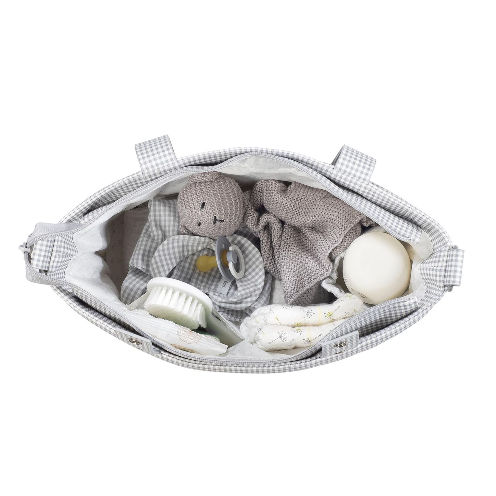 Bolsa Crossbody Little Bloom Vichy Gris - Imagen 5