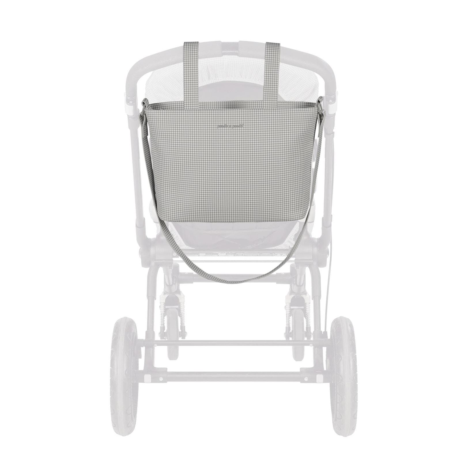 Bolsa Crossbody Little Bloom Vichy Gris - Imagen 6