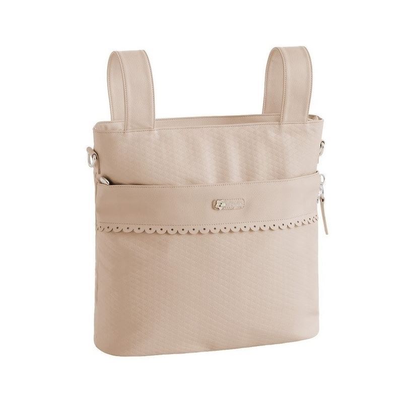 Bolsa panera ecopiel Rombos Beige - Imagen 1