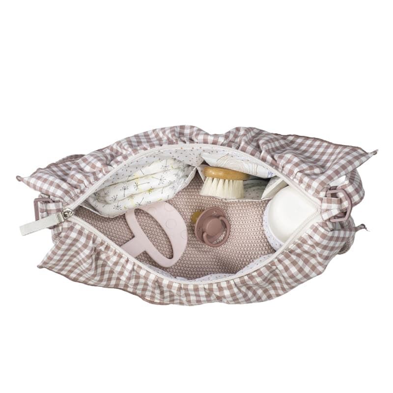 Bolso Crossbody Gondola Praliné Vichy Moka - Imagen 5