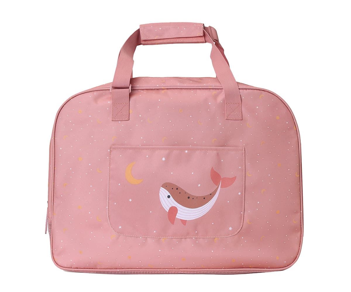 Bolso de Playa con Rejilla Whale Pink - Imagen 1