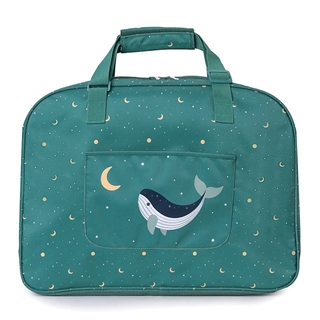 Bolso de Playa con Rejilla Whale Teal - Imagen 1