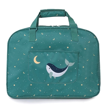 Bolso de Playa con Rejilla Whale Teal - Imagen 1