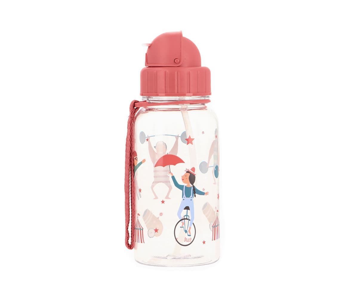 Botella de Plástico con Pajita Circus Show - Imagen 1