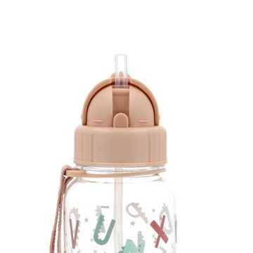 Botella de Plástico con Pajita Funny Letters - Imagen 2