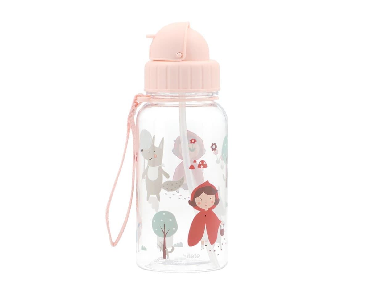 Botella de Plástico con Pajita Little Red - Imagen 1
