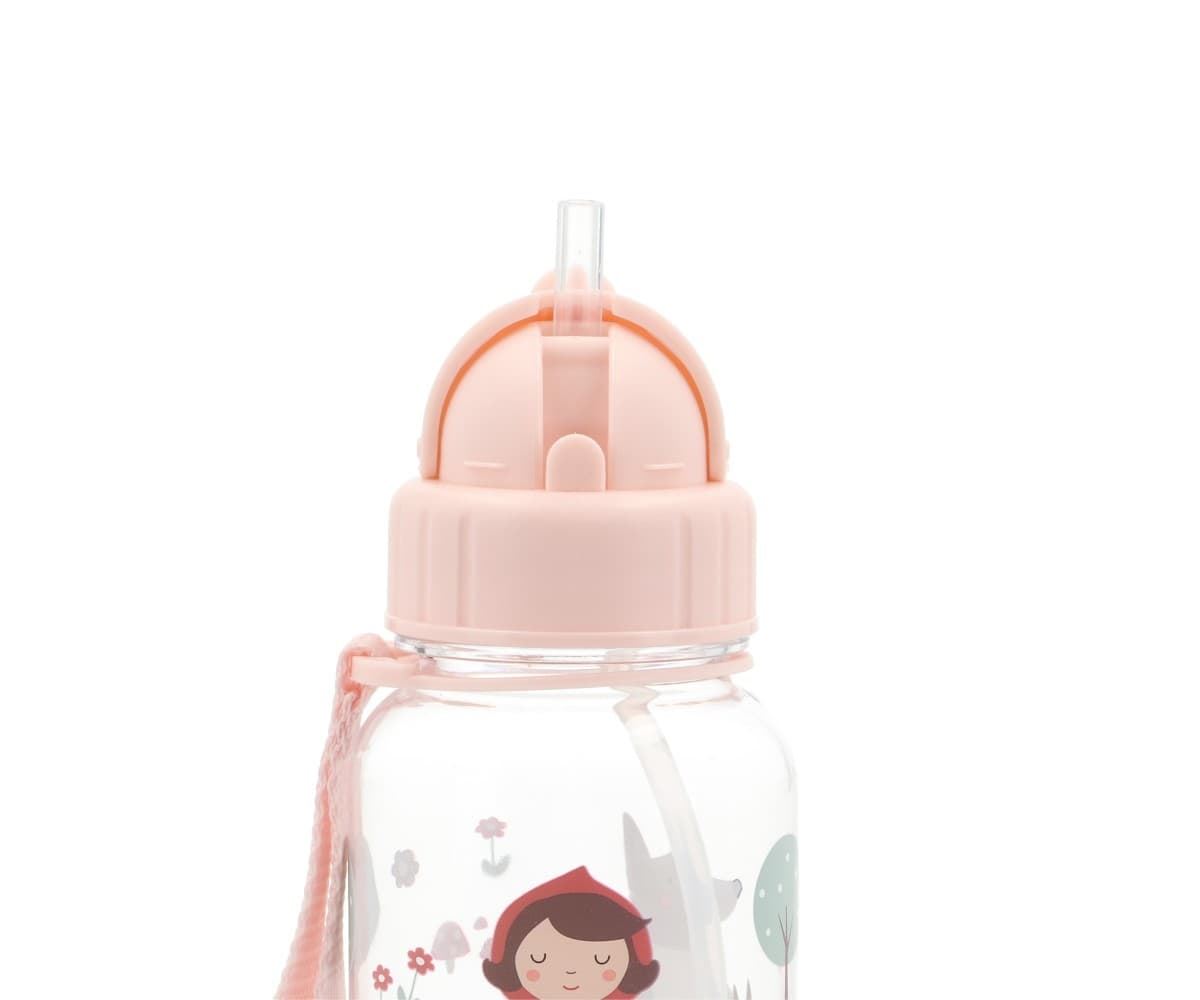 Botella de Plástico con Pajita Little Red - Imagen 2