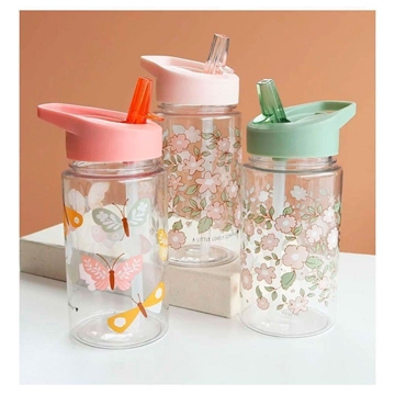 Botella Plástico con Pajita A Little Lovely Company - Imagen 1