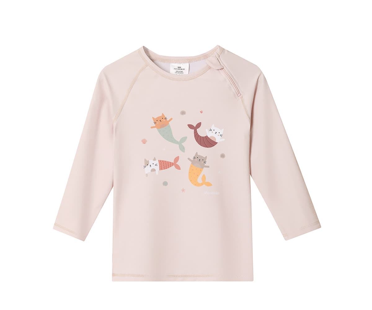 Camiseta Protección Solar Manga Larga Mermaid Cats - Imagen 1
