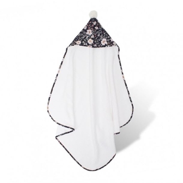 Capa de Baño con Pompón Dark flowers - Imagen 2