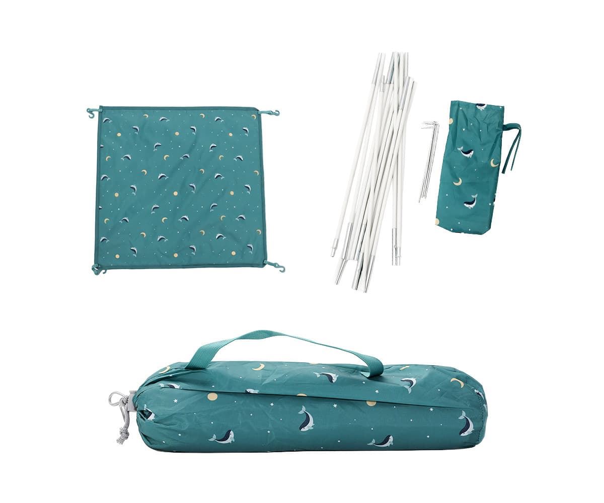 Carpa con Protector Antimosquitos Whale Teal - Imagen 5