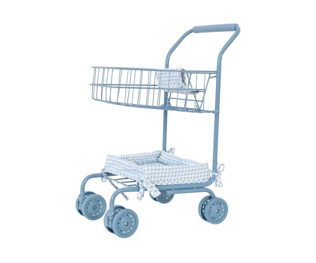Carrito de la Compra Vichy Azul - Imagen 1