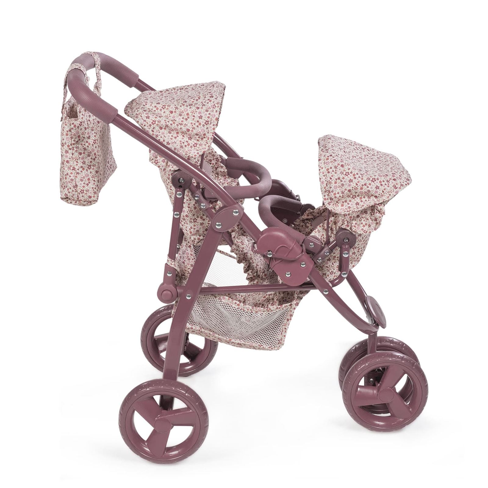 Carrito Gemelar para Muñecas Cherry Flores - Imagen 4