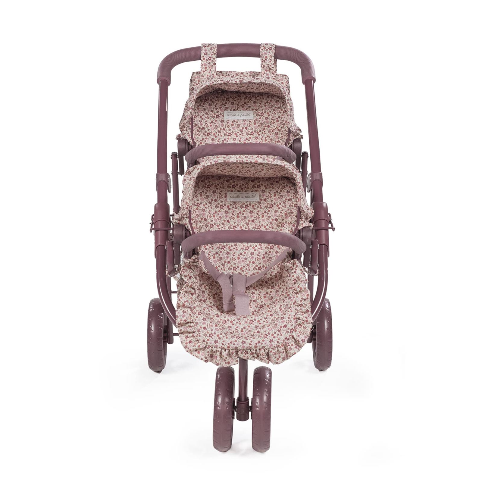 Carrito Gemelar para Muñecas Cherry Flores - Imagen 5