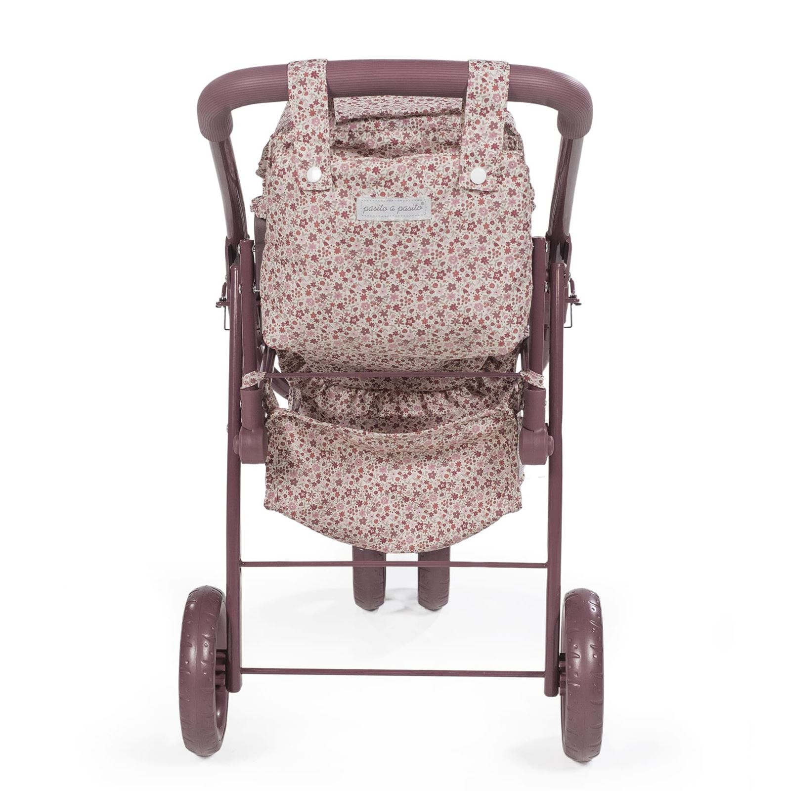 Carrito Gemelar para Muñecas Cherry Flores - Imagen 6