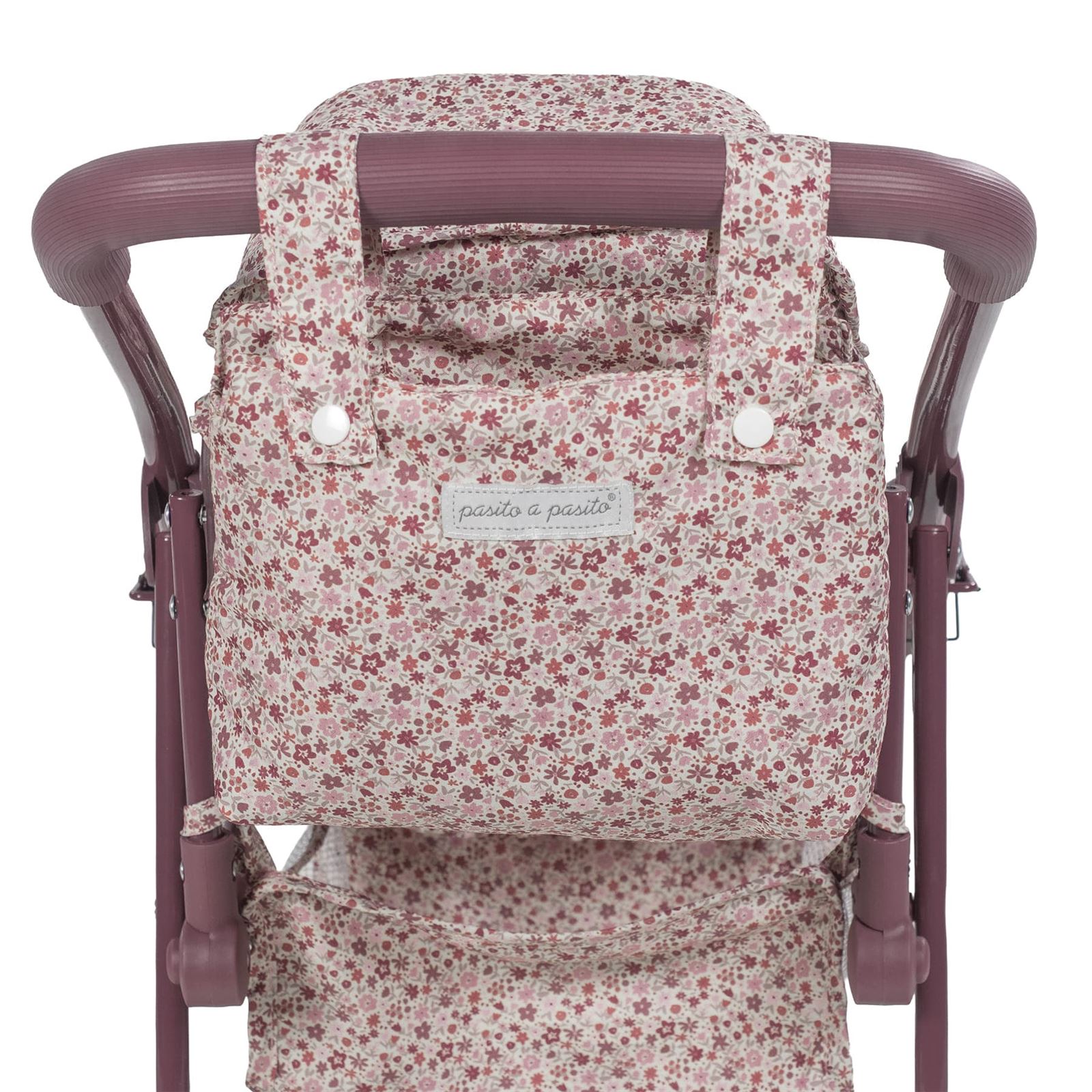 Carrito Gemelar para Muñecas Cherry Flores - Imagen 7