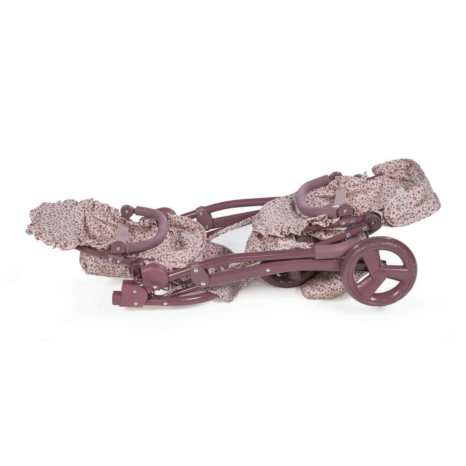 Carrito Gemelar para Muñecas Cherry Flores - Imagen 8