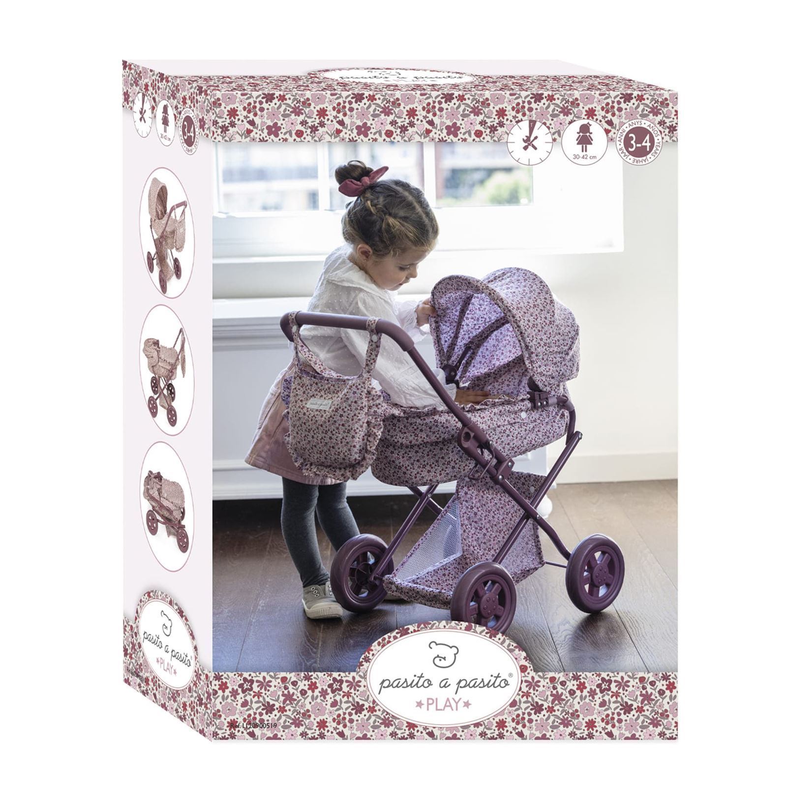 Carrito para Muñecas Pequeño Cherry Flores - Imagen 5