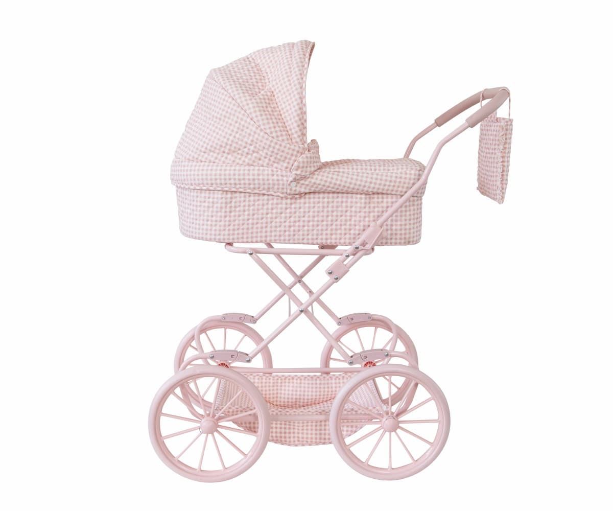 CARRITO PARA MUÑECAS VICHY ROSA TUTETE - Imagen 3