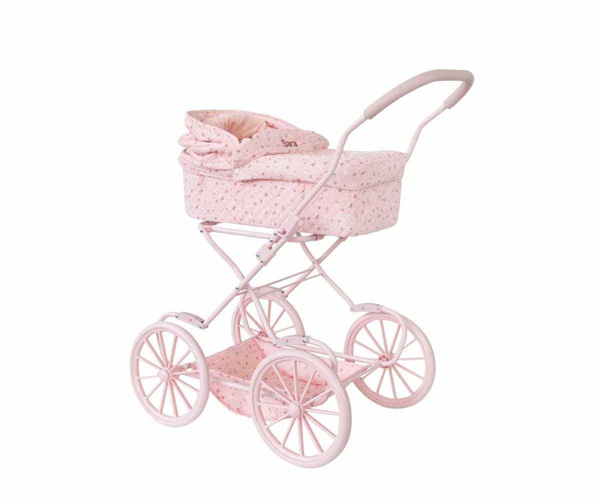 CARRITO PARA MUÑECAS VICHY ROSA TUTETE - Imagen 5