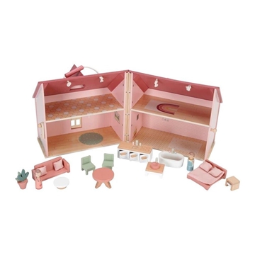 CASITA DE MUÑECAS DE MADERA PORTABLE - Imagen 2