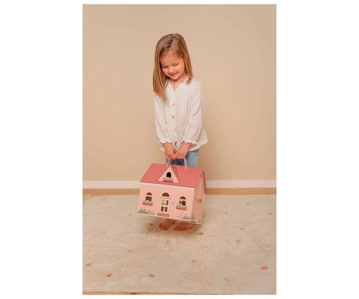 CASITA DE MUÑECAS DE MADERA PORTABLE - Imagen 4