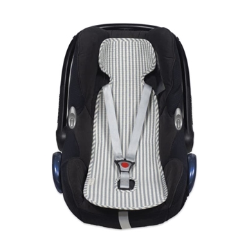 Colchoneta Auto Praliné Rayas Matcha - Imagen 1