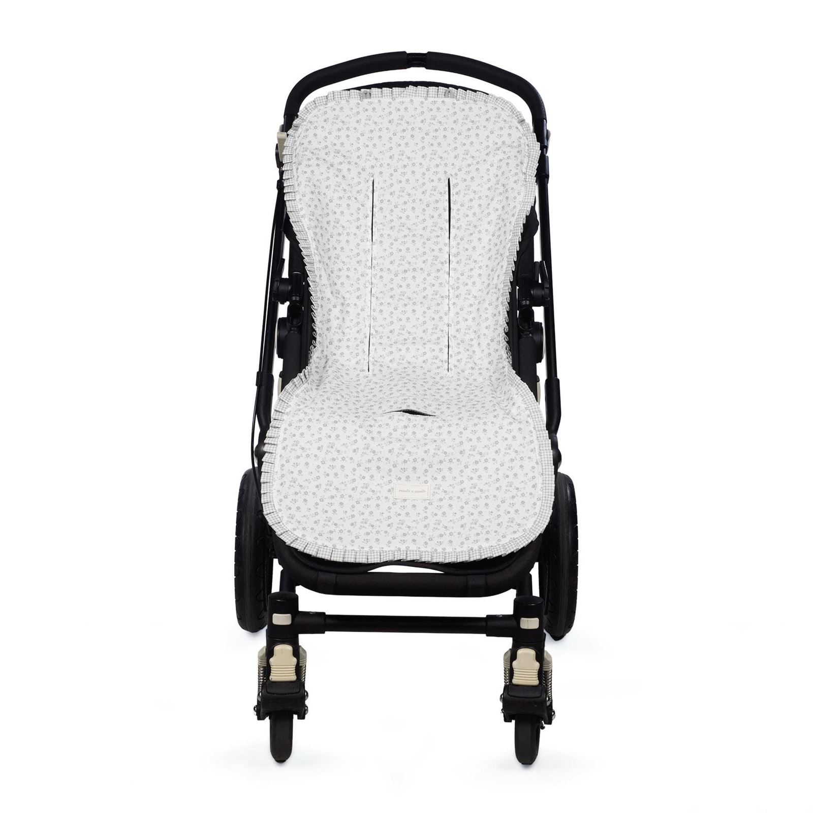 Colchoneta Little Bloom Flor Gris - Imagen 1